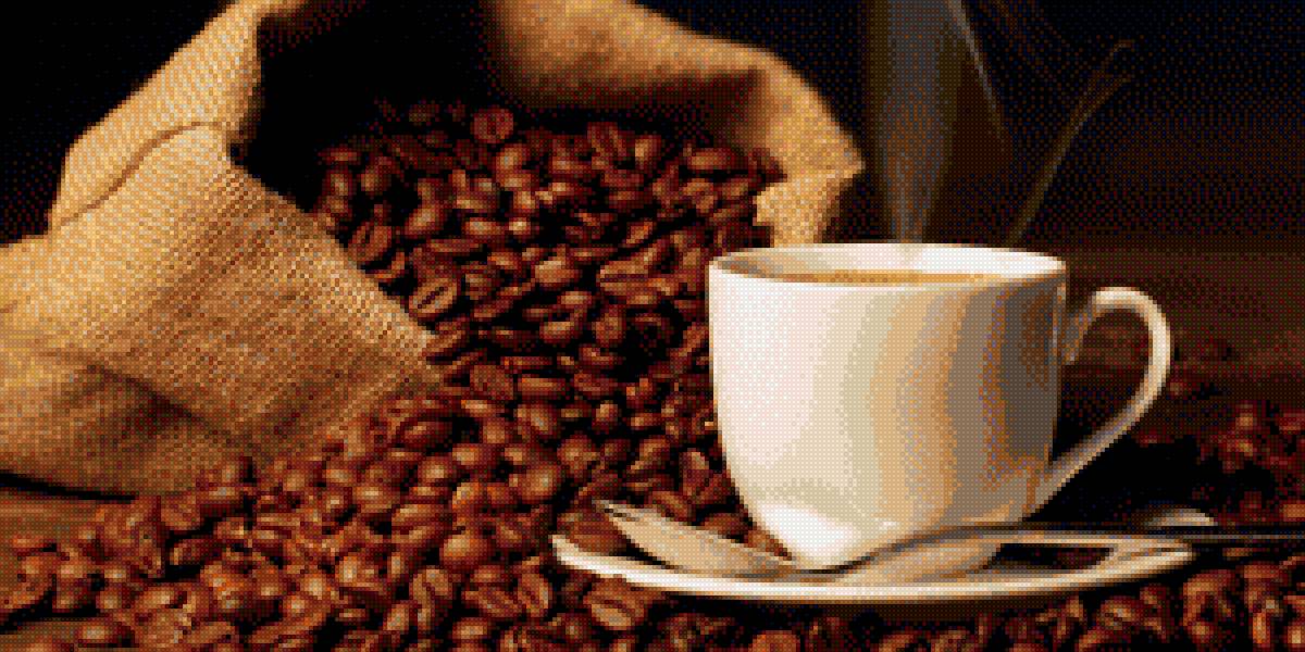 кофе - зерна кофе, кухня, аромат, чашка, кофе, на кухню - предпросмотр