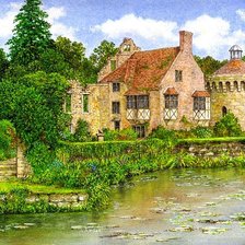 Оригинал схемы вышивки «старый замок(scotney castle для анна945)» (№1354054)