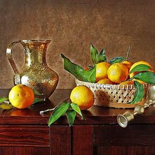Оригинал схемы вышивки «Натюрморт с апельсинами.» (№1357849)