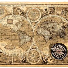 Оригинал схемы вышивки «карта мира» (№1358840)