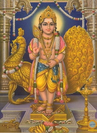 Бог Картикея - индия, индийские боги - оригинал