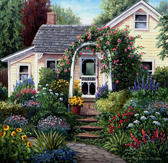 Идеальный дом - цветы, дом, сад, усадьба - оригинал