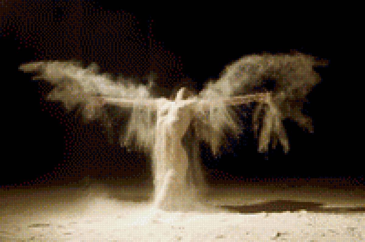 Ангел - ангел, девушка, фигура из песка - предпросмотр