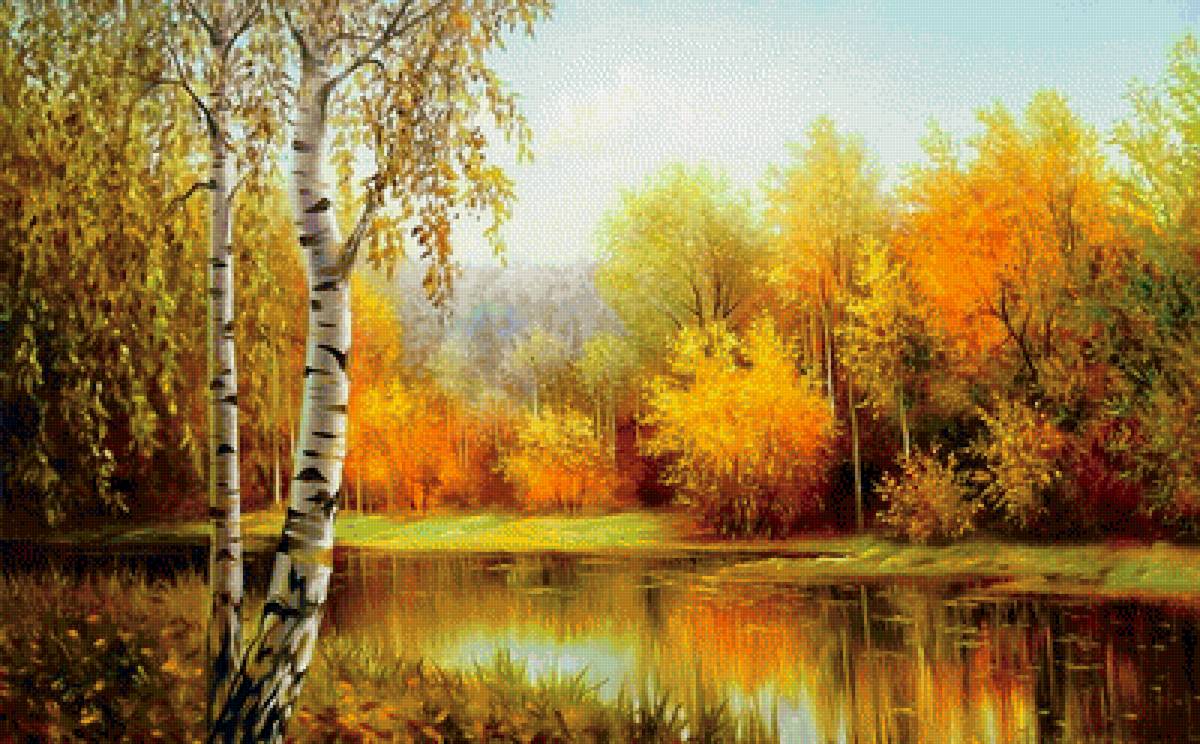 золотая осень - природа, пейзаж, осень - предпросмотр