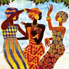 Оригинал схемы вышивки «Африканские красавицы» (№1378766)