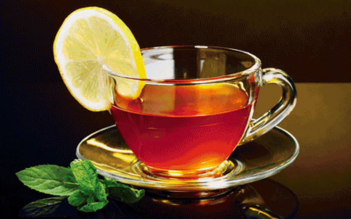 Чашка чая - чай, доброе утро, лимон - предпросмотр