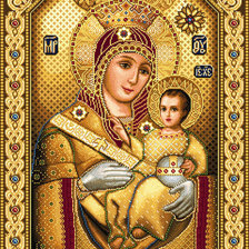 Схема вышивки «Икона Вифлеемской Божьей Матери.»