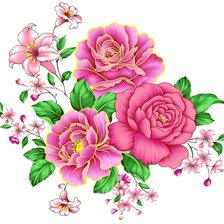 Схема вышивки «kvety»
