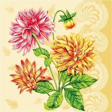 Оригинал схемы вышивки «цветы» (№1398306)