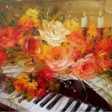 розы и музыка Анна Хомчик