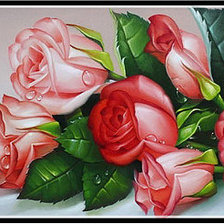 Оригинал схемы вышивки «Розы» (№1403657)