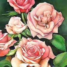 Оригинал схемы вышивки «розы» (№1407846)
