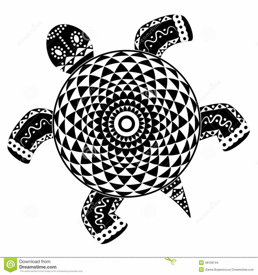 монохромная черепаха2 - черепаха, монохром, черный - оригинал