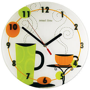 Часы на кухню - чай, часы, кофе, кухня - оригинал