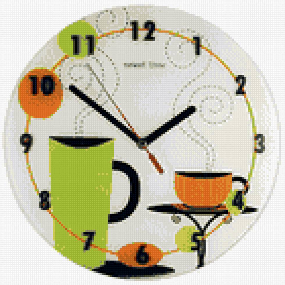 Часы на кухню - кухня, кофе, чай, часы - предпросмотр