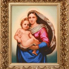 Оригинал схемы вышивки «Икона Божей Матери» (№1415557)