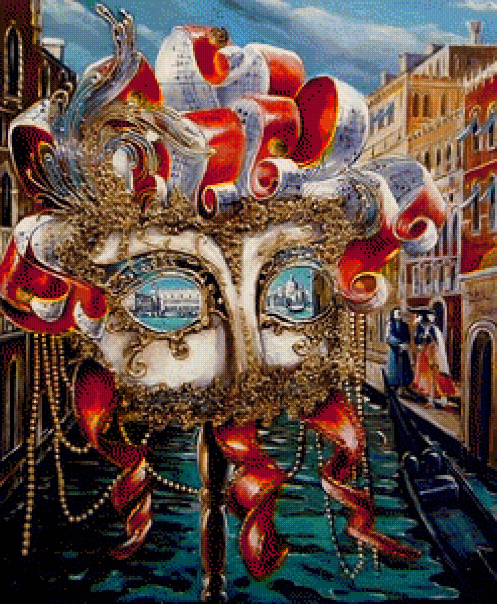 Венецианская маска Левин - праздник, венецианский карнавал, маска, тайна, венеция - предпросмотр