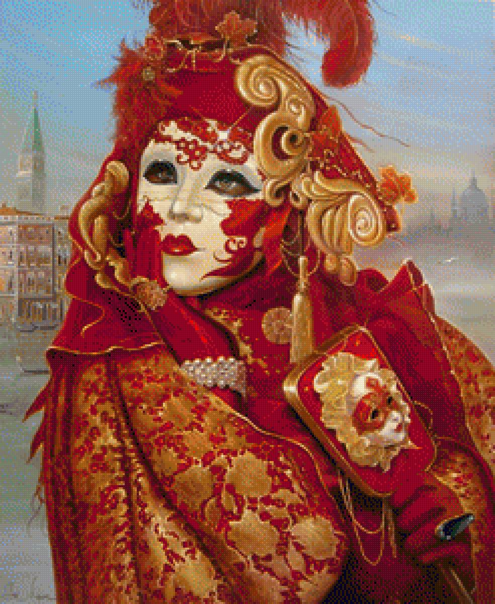 Венецианская маска Левин7 - праздник, венецианский карнавал, тайна, венеция, маска - предпросмотр