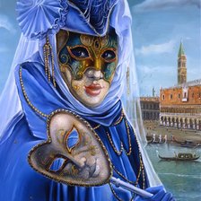 Оригинал схемы вышивки «Венеция, карнавал» (№1434008)