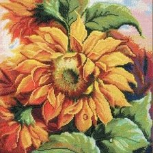 Оригинал схемы вышивки «Цветы солнца» (№1435805)