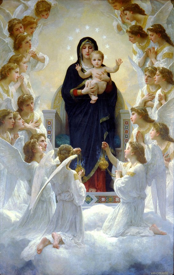 богородица с младенцем и ангелами - оригинал