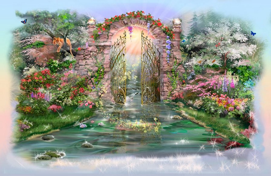 Райский  сад - сад, рай - оригинал