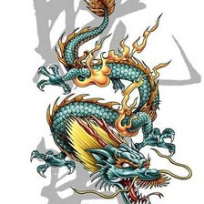 Оригинал схемы вышивки «дракон» (№1453014)