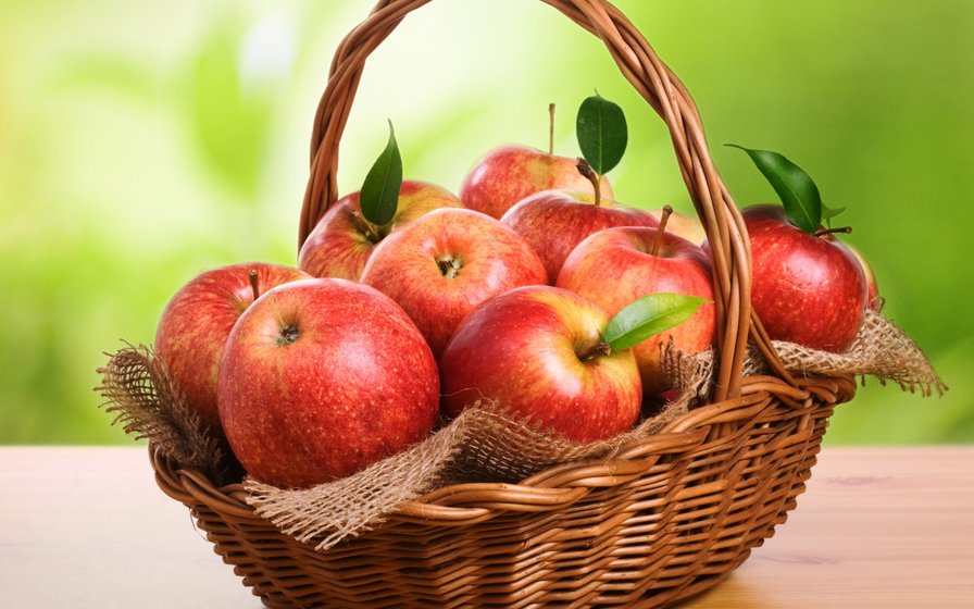 яблоки - яблоки, корзина, натюрморт, фрукты - оригинал