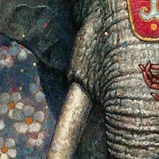 Оригинал схемы вышивки «слон 2» (№1458156)