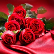 Оригинал схемы вышивки «Красные розы» (№1458747)