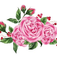 Оригинал схемы вышивки «Розы» (№1464906)