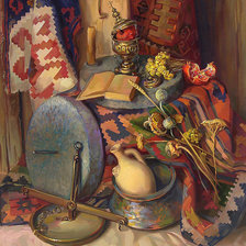 Схема вышивки «Натюрморт по картине Меружана Хачатряна»