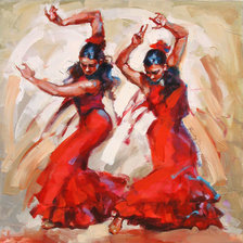 Оригинал схемы вышивки «flamenco» (№1466820)
