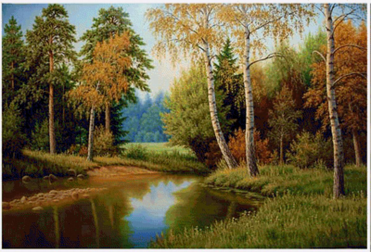 пейзаж - осень, природа, река, пейзаж - предпросмотр