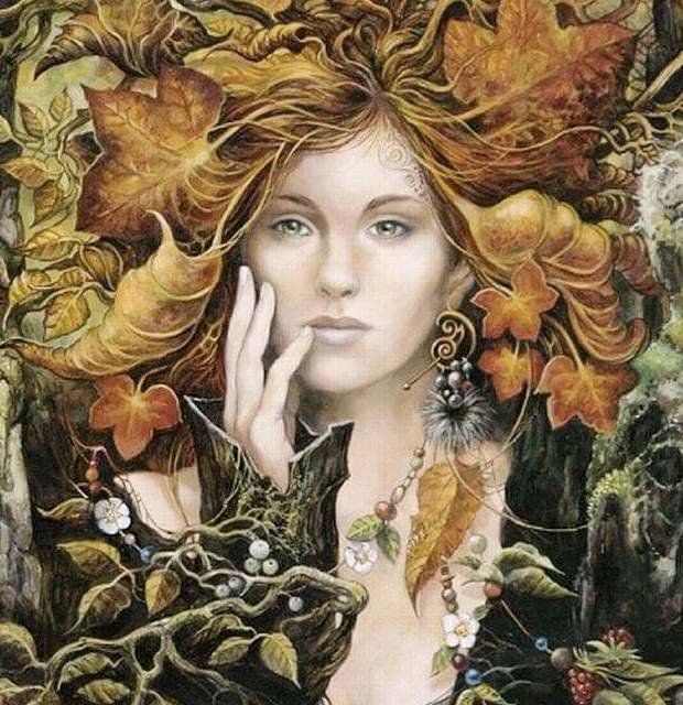 осень - девушка, лес, сказка - оригинал