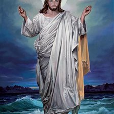 иисус идущий по воде