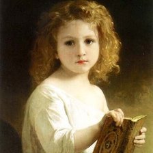 Схема вышивки «девочка с книгой»