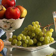 Схема вышивки «вино и фрукты»