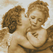 Оригинал схемы вышивки «поцелуй ангелов» (№1491890)