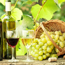 Оригинал схемы вышивки «Вино и виноград» (№1492038)