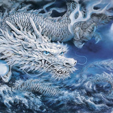 Оригинал схемы вышивки «ледяной дракон» (№1493975)