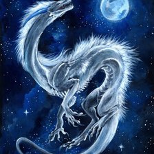 Оригинал схемы вышивки «лунный дракон» (№1495068)