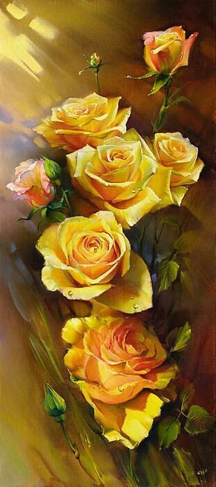 жёлтые розы, цветы, букет - оригинал