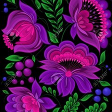 Оригинал схемы вышивки «цветы» (№1501111)