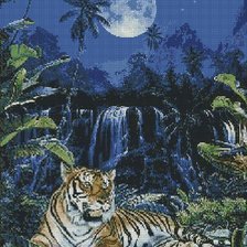 Схема вышивки «хозяин джунглей»