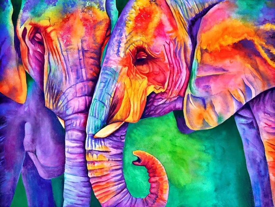 Мудрость слонов - слоны, цвет - оригинал