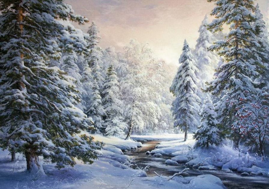 Зимушка-зима - природа, зима, лес - оригинал