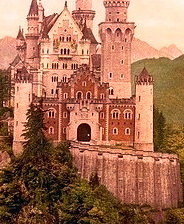 Оригинал схемы вышивки «замок, вертикальная схема» (№1519626)