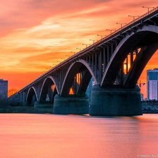 Схема вышивки «Нижний Новгород, Молитовский мост.»