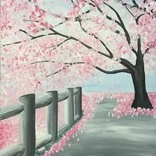 Схема вышивки «sakura walkway»